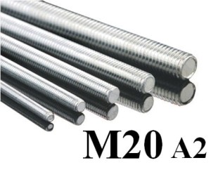 Pręt gwintowany M20 x 1000 A2 DIN 976