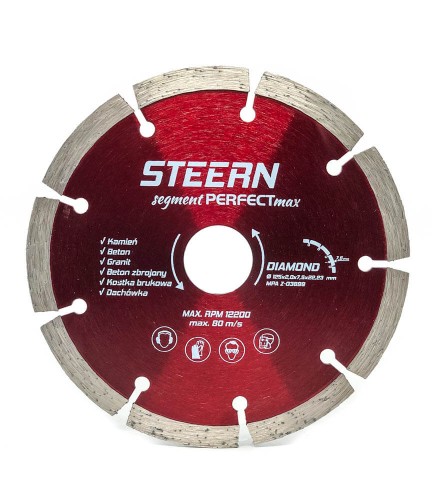 Tarcza diamentowa segmentowa STEERN SEGMENT PERFECT MAX