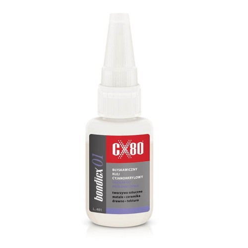 Klej cyjanoakrylowy CX80 (BONDICX 01) - pojemność 20g.