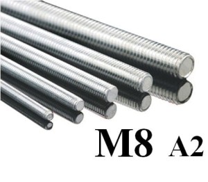 Pręt gwintowany M8 x 1000 A2 DIN 976