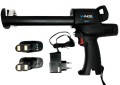 Akumulatorowy pistolet - wyciskacz do mas, kotwy chemicznej 380 - 420 ml + dwa akumulatory + ładowarka