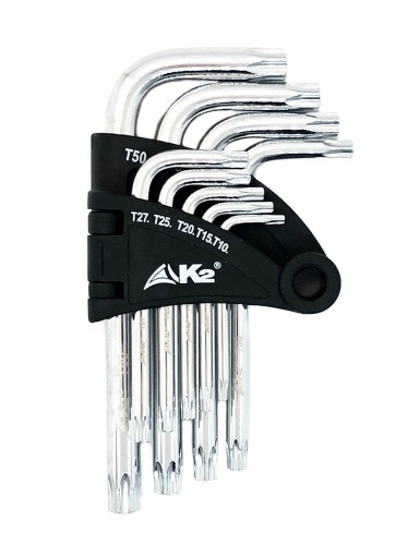 Zestaw kluczy imbusowych krótkich TORX - 9 szt.