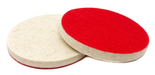 Filc polerski na rzep - KRĄŻEK CZEPNY  125x10 mm