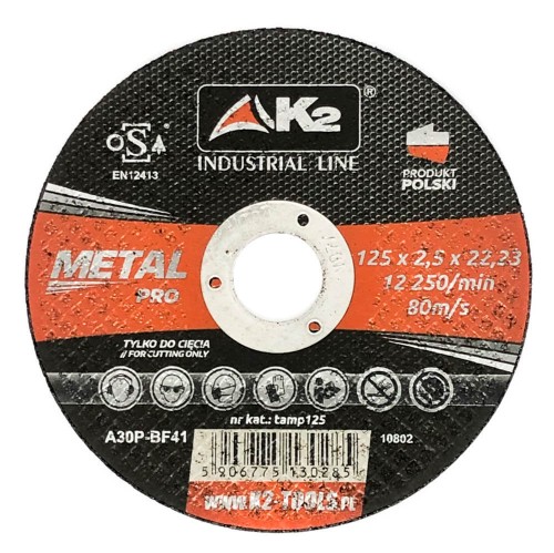 Tarcza do cięcia metalu, stali K2