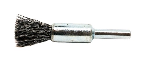 Druciana szczotka pędzelkowa o średnicy Ø 12 mm z trzpieniem 6 mm (drut falisty)