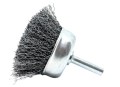 Szczotka doczołowa z drutu karbowanego o średnicy Ø 50 mm z trzpieniem 6 mm