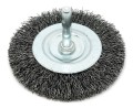 Szczotka tarczowa z drutu karbowanego o rozmiarze Ø 75x10 mm z trzpieniem 6 mm