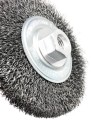 Szczotka tarczowa z drutem karbowanym - gwint M14, średnica 115 mm