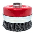 Szczotka doczołowa, garnkowa z drutu plecionego o średnicy 100 mm OSBORN