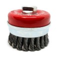 Szczotka doczołowa, garnkowa z drutu plecionego o średnicy 80 mm OSBORN