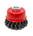 Szczotka doczołowa, garnkowa z drutu plecionego o średnicy 65 mm OSBORN