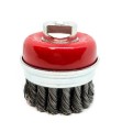 Szczotka doczołowa, garnkowa z drutu plecionego o średnicy 75 mm OSBORN