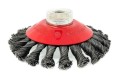 Szczotka druciana stożkowa pleciona OSBORN o wymiarach 115 x 15 mm - gwint M14
