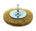 Szczotka druciana z mosiądzu tarczowa 70 mm z trzpieniem OSBORN