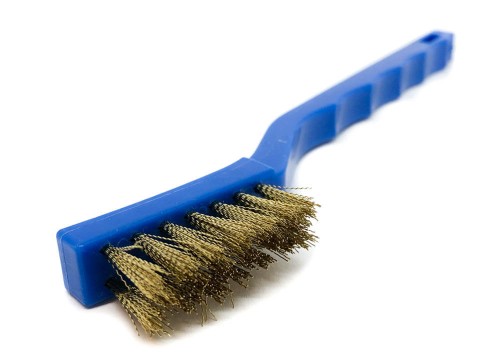 Ręczna szczoteczka druciana dwurzędowa - drut mosiądzowany OSBORN