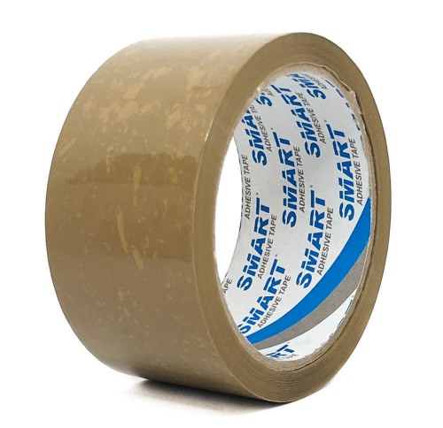 Brązowa taśma pakowa SMART - klej kauczuk naturalny SOLVENT.