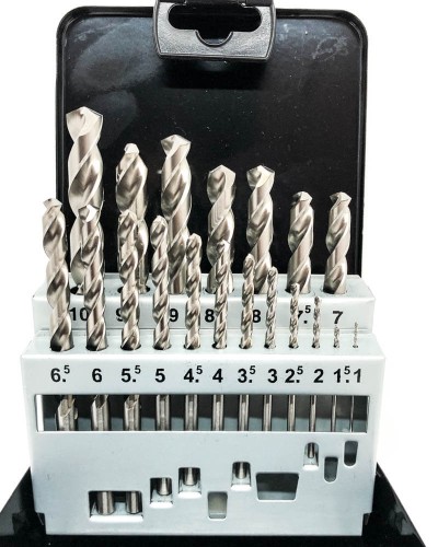 Komplet wierteł kobaltowych DIN 338 FESTA Professional 1-10 mm (19 szt.)
