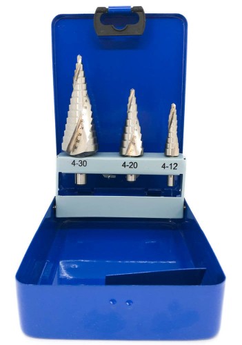 Komplet wierteł stożkowych - stopniowych HSS FESTA 4,0-30,0