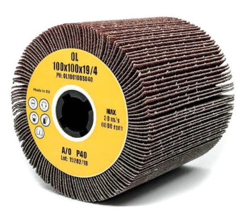 Ściernica walcowa listkowa (otworowa) 100x100x19 P40
