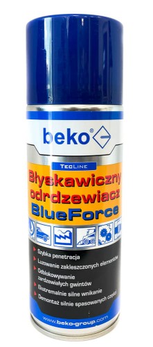 Odrdzewiacz BlueForce TecLine BEKO 400 ml - błyskawiczny środek na rdzę.