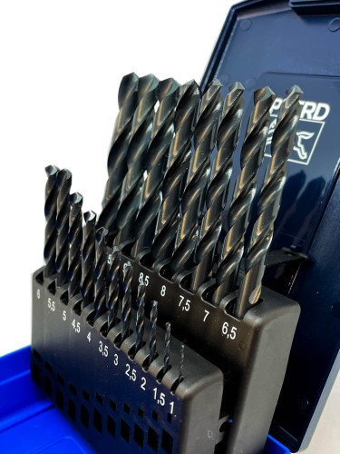 Zestaw wierteł do metalu 1-10mm HSS (19 szt.) PFERD