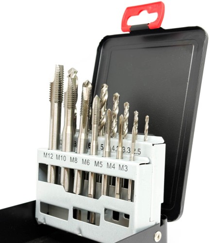 Zestaw gwintowników z wiertłami FESTA (14 szt.)