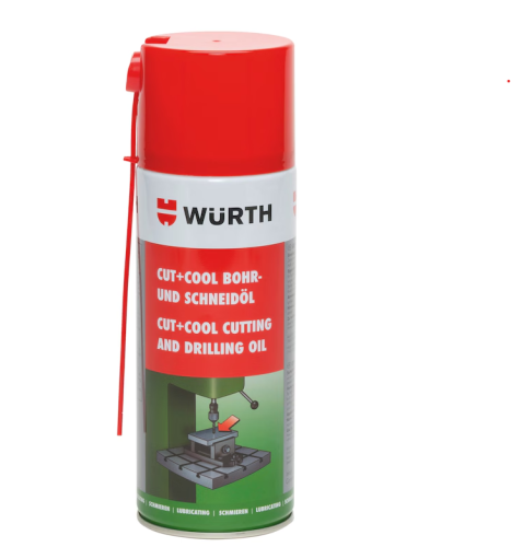 Olej do obróbki skrawaniem i wiercenia Würth CUT+COOL - aerozol 400 ml.