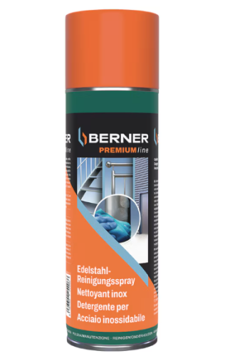 Środek do czyszczenia stali, stali nierdzewnej, aluminium i metali BERNER PREMIUM - spray 500 ml.