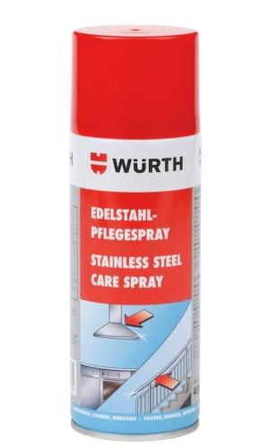 Preparat (emulsja) do pielęgnacji stali szlachetnej i nierdzewnej marki  Würth - sprawy 400 ml.