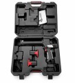 Zestaw: elektryczny pistolet iniekcyjny (wyciskacz do mas) + 2 x akumulator LI-ION + ładowarka + instrukcja obsługa + walizka transporotowa.