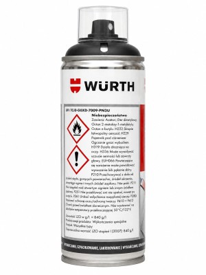 Lakier w sprayu czarny mat Würth 400 ml