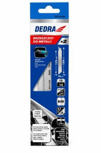 Brzeszczot do metalu DEDRA 08T241BI 150/125 mm bimetalowy – 1 szt.