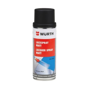 Lakier w sprayu czarny mat Würth 400 ml