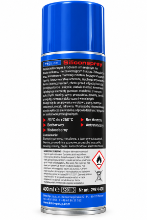 Smar silikonowy TecLine silicon-spray BEKO 400 ml