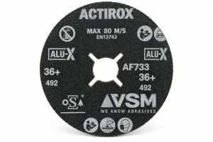 Dysk fibrowy do aluminium VSM ACTIROX AF733 ALU-X