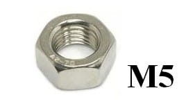 Nakrętka sześciokątna DIN 934 ze stali A2 – M5