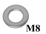 Podkładka płaska M8 DIN 125 A2