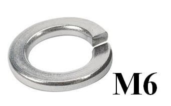 Podkładka sprężysta nierdzewna normy DIN 127 ze stali A2 - M6