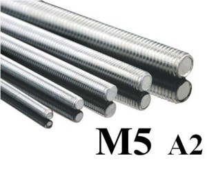 Pręt gwintowany M5 x 1000 A2 DIN 976