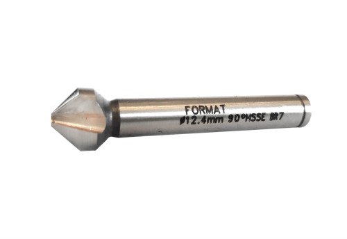  FORMAT Pogłębiacz stożkowy 90° kobaltowy HSS-E DIN 335 - 12,4 x 56 mm