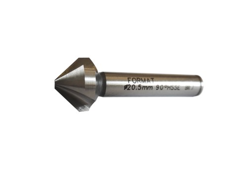 FORMAT Pogłębiacz stożkowy 90° kobaltowy HSS-E DIN 335 - 16,5 x 60 mm