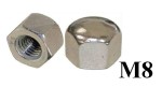Nakrętka  ślepa M8 DIN 917 A2